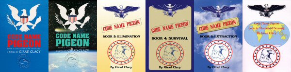 Montage of Code Name Pigeon Series book covers
