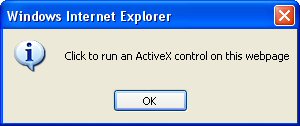 Allow ActiveX